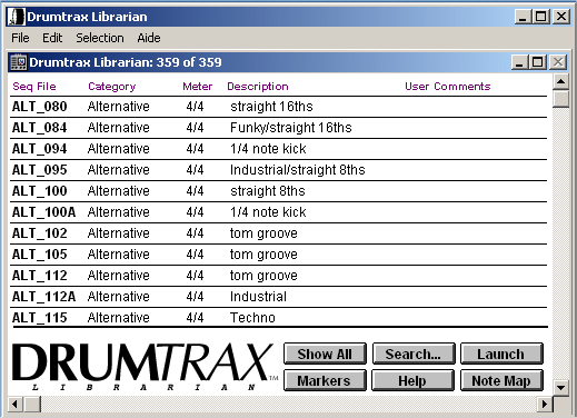 Snapshot of Drumtrax